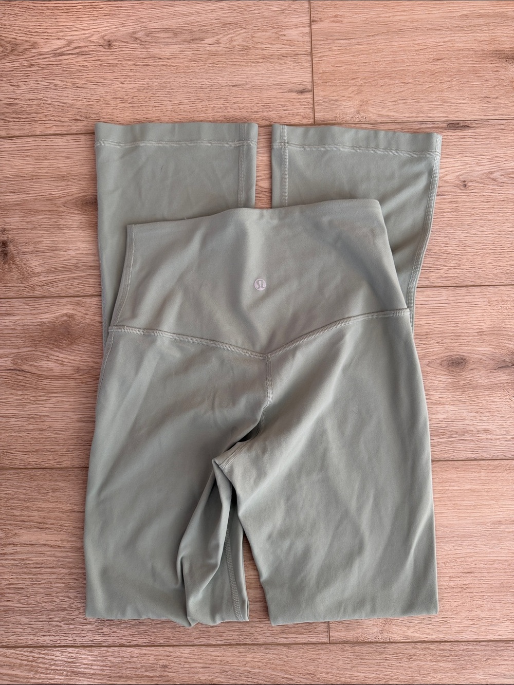 lululemon athletica Sage Green Flare-Hem Yoga Pants